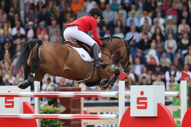 Sophie Hinners (GER, Deutschland) mit Pferd Iron Dames Singclair, Springen, FEI Jumping World Championship, WM, Weltmeisterschaft , FEI Jumping World Championship, Competition Individual Final, Longines-Prize, Longines-Preis, Finale Einzelwertung, Jumping , AACHEN - FEI World Championships 2026, Weltfest des Pferdesports, Reitsport Weltmeisterschaft 2026, Aachen 2026, Welcome Home 2026, Aachener Soers, 11. bis 23. August 2026, Reitsport, 23.08.2026, Aachen Aachener Soers Deutschland