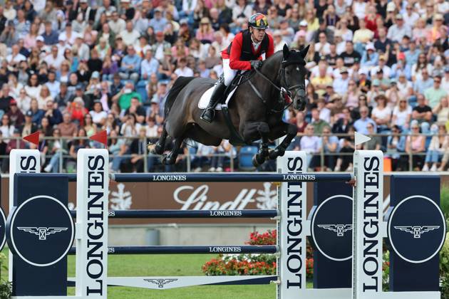 Marcus Ehning (GER, Deutschland) mit Pferd Coolio 42 , Springen, FEI Jumping World Championship, WM, Weltmeisterschaft , FEI Jumping World Championship, Competition Individual Final, Longines-Prize, Longines-Preis, Finale Einzelwertung, Jumping , AACHEN - FEI World Championships 2026, Weltfest des Pferdesports, Reitsport Weltmeisterschaft 2026, Aachen 2026, Welcome Home 2026, Aachener Soers, 11. bis 23. August 2026, Reitsport, 23.08.2026, Aachen Aachener Soers Deutschland