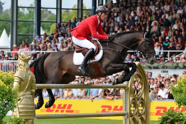 Daniel Deusser (GER, Deutschland) mit Pferd Otello de Guldenboom, Springen, FEI Jumping World Championship, WM, Weltmeisterschaft , FEI Jumping World Championship, Competition Individual Final, Longines-Prize, Longines-Preis, Finale Einzelwertung, Jumping , AACHEN - FEI World Championships 2026, Weltfest des Pferdesports, Reitsport Weltmeisterschaft 2026, Aachen 2026, Welcome Home 2026, Aachener Soers, 11. bis 23. August 2026, Reitsport, 23.08.2026, Aachen Aachener Soers Deutschland