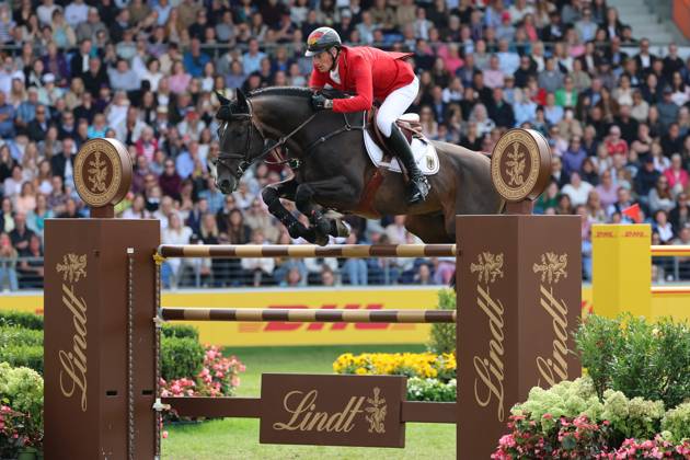 Daniel Deusser (GER, Deutschland) mit Pferd Otello de Guldenboom, Springen, FEI Jumping World Championship, WM, Weltmeisterschaft , FEI Jumping World Championship, Competition Individual Final, Longines-Prize, Longines-Preis, Finale Einzelwertung, Jumping , AACHEN - FEI World Championships 2026, Weltfest des Pferdesports, Reitsport Weltmeisterschaft 2026, Aachen 2026, Welcome Home 2026, Aachener Soers, 11. bis 23. August 2026, Reitsport, 23.08.2026, Aachen Aachener Soers Deutschland