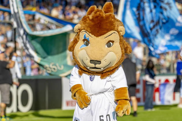 München, Deutschland 22. August 2026: DFB-Pokal - 2026 2027 - 1. Runde - TSV 1860 München gegen Holstein Kiel Im Bild: Maskottchen Sechzgerl DFB DFL regulations prohibit any use of photographs as image sequences and or quasi-video Grünwalder Stadion Bayern Copyright: xFotostandx xSchäferx