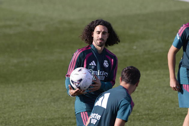ESP: Real Madrid Training day Marc Cucurella of Real Madrid during the training day of Real Madrid ahead the Spanish League, LaLiga EA Sports, football match against Real Sociedad at Ciudad Deportiva Real Madrid in Valdebebas, Madrid on August 25, 2026, Spain Madrid Spain Copyright: xAgenciaxLOFx