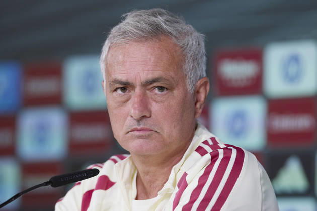 ESP: Jose Mourinho coach Real Madrid attends to a press conference, PK, Pressekonferenz Jose Mourinho, head coach of Real Madrid, attends his press conference, PK, Pressekonferenz during the training day of Real Madrid ahead the Spanish League, LaLiga EA Sports, football match against Real Sociedad at Ciudad Deportiva Real Madrid in Valdebebas, Madrid, on August 25, 2026, Spain Copyright: xAgenciaxLOFx