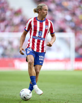 Marcos Llorente of Atletico de Madrid during the La Liga EA Sports match between Atletico de Madrid and Villarreal CF played at Riyadh Metropolitano Stadium on August 23, 2026 in Madrid, Spain. MADRID EDITORIAL USE ONLY Copyright: xx CesarxCebollax xALFAQUIx dpphotos201942