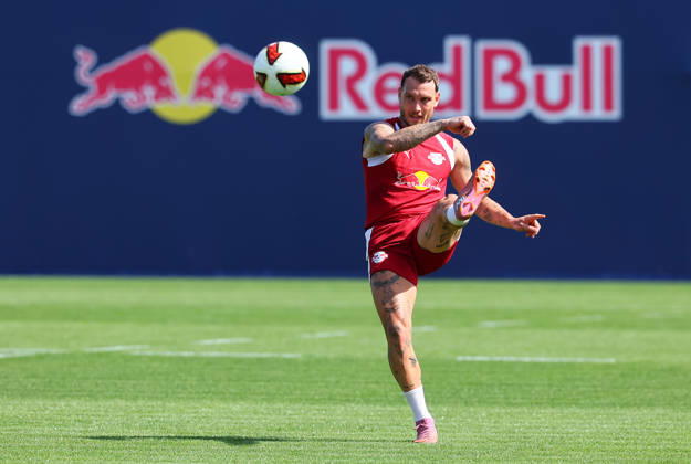 RB Leipzig - Training Bundesliga Leipzig, 25.08.2026, Trainingszentrum Cottaweg, Fußball Bundesliga , RB LEIPZIG - Training, Saisonvorbereitung zur Saison 2026 27 , Im Bild: David Raum (22, RB Leipzig) ,