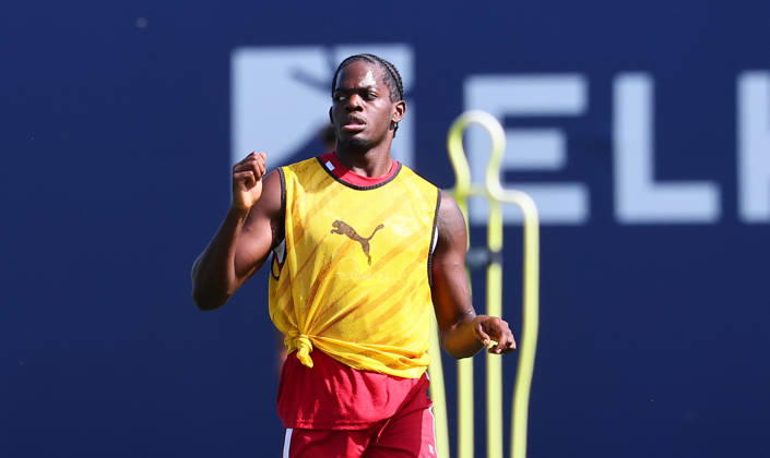 RB Leipzig - Training Bundesliga Leipzig, 25.08.2026, Trainingszentrum Cottaweg, Fußball Bundesliga , RB LEIPZIG - Training, Saisonvorbereitung zur Saison 2026 27 , Im Bild: Castello Lukeba (23, RB Leipzig) ,
