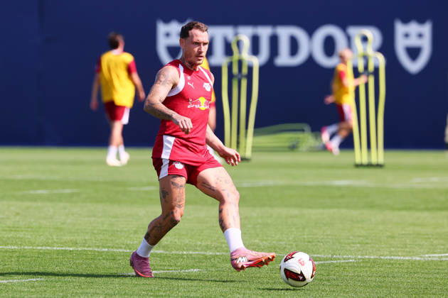 RB Leipzig - Training Bundesliga Leipzig, 25.08.2026, Trainingszentrum Cottaweg, Fußball Bundesliga , RB LEIPZIG - Training, Saisonvorbereitung zur Saison 2026 27 , Im Bild: David Raum (22, RB Leipzig) ,