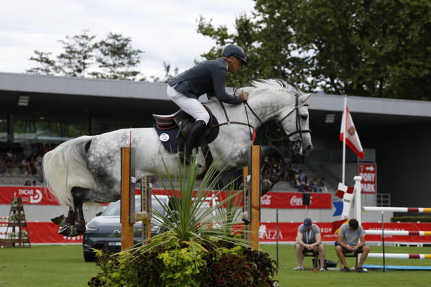 Gijon International Show Jumping Competition -CSI2* - August 25, 2026 Ricardo Jurado rides on Tripeo JR during the Faults & Times Jumping CSI 2* at Las Mestas on August 25, 2026 in Gijon, Spain Gijon Asturias Spain  Copyright: xDavidxFernandezx originalFilename:fern__ndez-gijonint260825_npCJ9.jpg