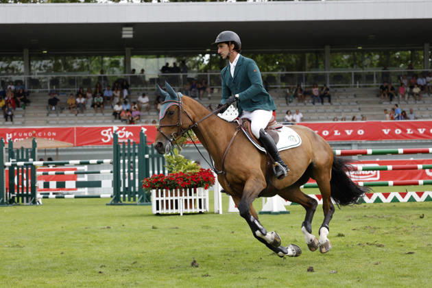 Gijon International Show Jumping Competition -CSI2* - August 25, 2026 Santiago Nunez Riva rides on Valquiria de Capella during the Faults & Times Jumping CSI 2* at Las Mestas on August 25, 2026 in Gijon, Spain Gijon Asturias Spain  Copyright: xDavidxFernandezx originalFilename:fern__ndez-gijonint260825_npnwj.jpg