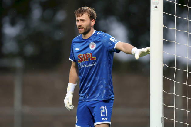 25.08.2026, Herren, Fussball, Saison 2026 2027, Bayerischer Totopokal, Achtelfinale: 1. FC Schweinfurt 1905 - VfB Eichstaett Nikolai Sauernheimer ( 21, VfB Eichstätt) Schweinfurt Sachs-Stadion Bayern Deutschland