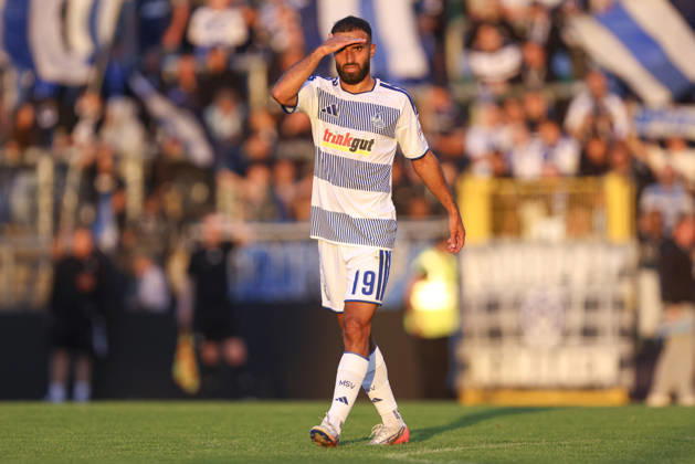 Ramien Safi (MSV Duisburg) schaut, gestikuliert, Gestik waehrend des Spiels des Niederrheinpokal zwischen 1.FC Wuelfrath und MSV Duisburg, IMS Arena am 25. August 2026 in Velbert, Deutschland. (Foto von Oliver Kaelke DeFodi Images) +++ Ramien Safi (MSV Duisburg) looks on, gestures during the 3. Liga match between 1.FC Wuelfrath and MSV Duisburg at IMS Arena on August 25, 2026 in Velbert, Germany. (Photo by Oliver Kaelke DeFodi Images) DFB DFL REGULATIONS PROHIBIT ANY USE OF PHOTOGRAPHS AS IMAGE SEQUENCES AND OR QUASI-VIDEO. (Photo by Oliver Kaelke DeFodi Images) -