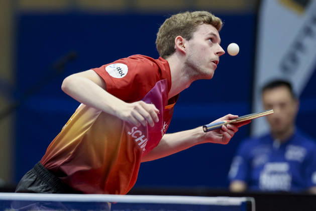 Cedric Meissner (TTC Schwalbe Bergneustadt) kontrolliert den Ball waehrend des Spiels der 1. Tischtennis-Bundesliga der Herren zwischen dem TTC Schwalbe Bergneustadt und dem TTC RhoenSprudel Fulda-Maberzell, Burstenhalle am 25. August 2026 in Bergneustadt, Deutschland. (Foto von Marco Steinbrenner DeFodi Images) +++ Cedric Meissner (TTC Schwalbe Bergneustadt) controls the ball during the 1st Men s Table tennis, Tischtennis Bundesliga match between TTC Schwalbe Bergneustadt and TTC RhoenSprudel Fulda-Maberzell at Burstenhalle on August 25, 2026 in Bergneustadt, Germany. (Photo by Marco Steinbrenner DeFodi Images) (Photo by Marco Steinbrenner DeFodi Images) -
