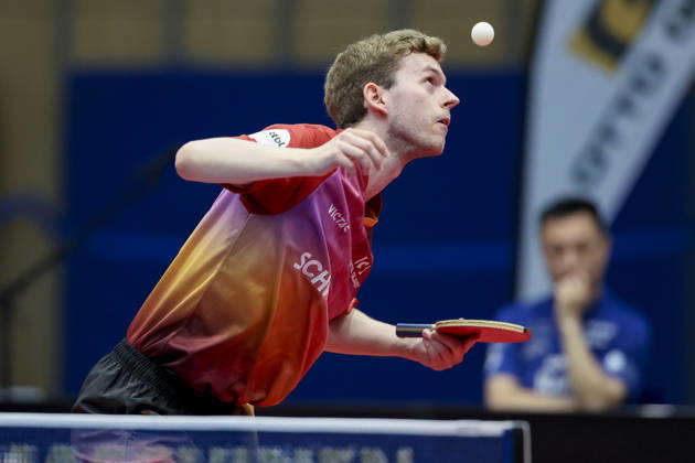 Cedric Meissner (TTC Schwalbe Bergneustadt) kontrolliert den Ball waehrend des Spiels der 1. Tischtennis-Bundesliga der Herren zwischen dem TTC Schwalbe Bergneustadt und dem TTC RhoenSprudel Fulda-Maberzell, Burstenhalle am 25. August 2026 in Bergneustadt, Deutschland. (Foto von Marco Steinbrenner DeFodi Images) +++ Cedric Meissner (TTC Schwalbe Bergneustadt) controls the ball during the 1st Men s Table tennis, Tischtennis Bundesliga match between TTC Schwalbe Bergneustadt and TTC RhoenSprudel Fulda-Maberzell at Burstenhalle on August 25, 2026 in Bergneustadt, Germany. (Photo by Marco Steinbrenner DeFodi Images) (Photo by Marco Steinbrenner DeFodi Images) -