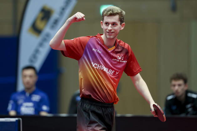 Cedric Meissner (TTC Schwalbe Bergneustadt) jubelt waehrend des Spiels der 1. Tischtennis-Bundesliga der Herren zwischen dem TTC Schwalbe Bergneustadt und dem TTC RhoenSprudel Fulda-Maberzell, Burstenhalle am 25. August 2026 in Bergneustadt, Deutschland. (Foto von Marco Steinbrenner DeFodi Images) +++ Cedric Meissner (TTC Schwalbe Bergneustadt) cheers during the 1st Men s Table tennis, Tischtennis Bundesliga match between TTC Schwalbe Bergneustadt and TTC RhoenSprudel Fulda-Maberzell at Burstenhalle on August 25, 2026 in Bergneustadt, Germany. (Photo by Marco Steinbrenner DeFodi Images) (Photo by Marco Steinbrenner DeFodi Images) -