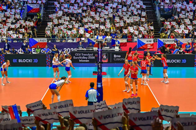 The Women s European Volleyball Championships Group B match Czech Republic vs Ukraine, on August 25, 2026, in Brno, Czech Republic. (CTKxPhoto VaclavxSalek) CTKPhotoP2026082506002  CTKPhotoP2026082506002