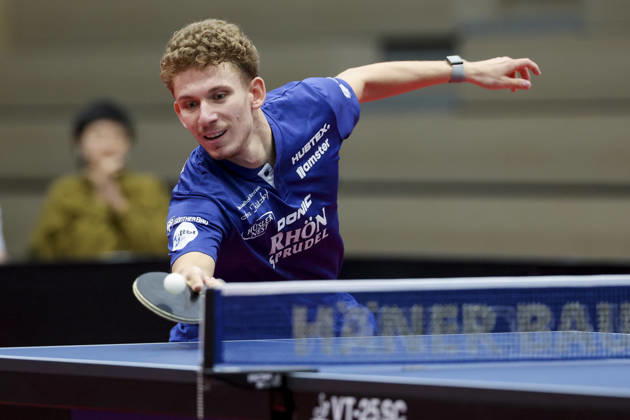 Andrei Teodor Istrate (TTC RhoenSprudel Fulda-Maberzell) kontrolliert den Ball waehrend des Spiels der 1. Tischtennis-Bundesliga der Herren zwischen dem TTC Schwalbe Bergneustadt und dem TTC RhoenSprudel Fulda-Maberzell, Burstenhalle am 25. August 2026 in Bergneustadt, Deutschland. (Foto von Marco Steinbrenner DeFodi Images) +++ Andrei Teodor Istrate (TTC RhoenSprudel Fulda-Maberzell) controls the ball during the 1st Men s Table tennis, Tischtennis Bundesliga match between TTC Schwalbe Bergneustadt and TTC RhoenSprudel Fulda-Maberzell at Burstenhalle on August 25, 2026 in Bergneustadt, Germany. (Photo by Marco Steinbrenner DeFodi Images) (Photo by Marco Steinbrenner DeFodi Images) -