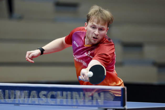 Benedikt Duda (TTC Schwalbe Bergneustadt) kontrolliert den Ball waehrend des Spiels der 1. Tischtennis-Bundesliga der Herren zwischen dem TTC Schwalbe Bergneustadt und dem TTC RhoenSprudel Fulda-Maberzell, Burstenhalle am 25. August 2026 in Bergneustadt, Deutschland. (Foto von Marco Steinbrenner DeFodi Images) +++ Benedikt Duda (TTC Schwalbe Bergneustadt) controls the ball during the 1st Men s Table tennis, Tischtennis Bundesliga match between TTC Schwalbe Bergneustadt and TTC RhoenSprudel Fulda-Maberzell at Burstenhalle on August 25, 2026 in Bergneustadt, Germany. (Photo by Marco Steinbrenner DeFodi Images) (Photo by Marco Steinbrenner DeFodi Images) -
