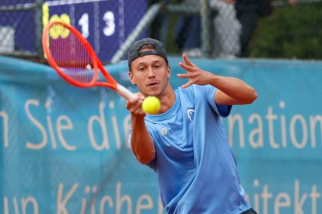 im Bild, Tom Bittner (GER), Alec Beckley (ZAF) Vasilios Caripi (ZAF) vs. Tom Bittner (GER) Noah Thurner (GER), ATP, Tennis Herren Challenger Schwaben Open, Herren, Doppel, Tennis, Achtelfinale, 25.08.2026 Augsburg Bayern Deutschland