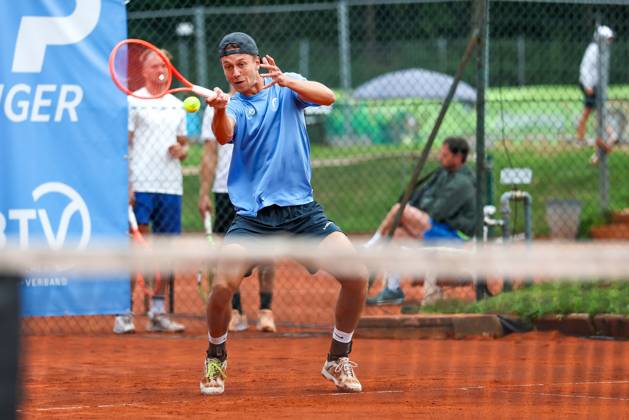 im Bild, Tom Bittner (GER), Alec Beckley (ZAF) Vasilios Caripi (ZAF) vs. Tom Bittner (GER) Noah Thurner (GER), ATP, Tennis Herren Challenger Schwaben Open, Herren, Doppel, Tennis, Achtelfinale, 25.08.2026 Augsburg Bayern Deutschland