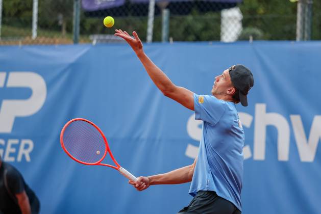 im Bild, Tom Bittner (GER), Alec Beckley (ZAF) Vasilios Caripi (ZAF) vs. Tom Bittner (GER) Noah Thurner (GER), ATP, Tennis Herren Challenger Schwaben Open, Herren, Doppel, Tennis, Achtelfinale, 25.08.2026 Augsburg Bayern Deutschland