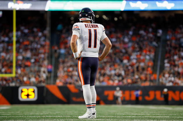 CINCINNATI, OH - AUGUST 22: Chicago Bears quarterback Case Keenum (11) stands on the field during the preseason game between the Chicago Bears and the Cincinnati Bengals at Paycor Stadium on August 22, 2026 in Cincinnati, OH. (Photo by Ian Johnson Icon Sportswire) NFL, American Football Herren, USA AUG 22 Bears at Bengals EDITORIAL USE ONLY Icon260822073