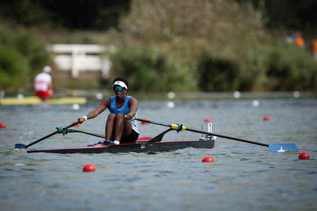 RECORD DATE NOT STATED 26th August 2026; Bosbaan, Amsterdam, Holland, Netherlands; 2026 World Rowing Championships, Day Three; Heat; Somalia Mens Single Sculls (M1x) with Abdirahman Hassan AnthonyxBenoit