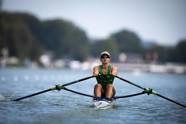 RECORD DATE NOT STATED 26th August 2026; Bosbaan, Amsterdam, Holland, Netherlands; 2026 World Rowing Championships, Day Three; Heat; Lithuania Womens Single Sculls (W1x) with Viktorija Senkute AnthonyxBenoit