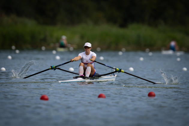 RECORD DATE NOT STATED 26th August 2026; Bosbaan, Amsterdam, Holland, Netherlands; 2026 World Rowing Championships, Day Three; Heat; Great Britain Womens Single Sculls (W1x) with Lauren Henry AnthonyxBenoit