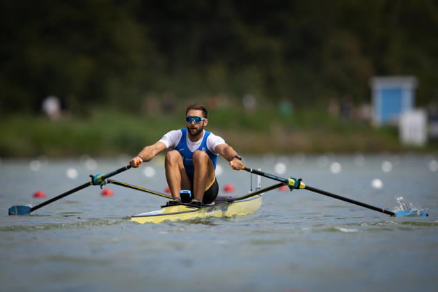 RECORD DATE NOT STATED 26th August 2026; Bosbaan, Amsterdam, Holland, Netherlands; 2026 World Rowing Championships, Day Three; Heat; Greece Mens Single Sculls (M1x) with Stefanos Ntouskos AnthonyxBenoit