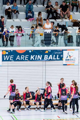 26.08.2026, GER, Kinball Kin-Ball, Frauen Maenner, Saison 26, European Cup 2026 International Open Erfurt Die Erfurter Lachse sind in ihrem ersten Spiel des Turniers auf die TSG Dissen sowie dem TSV Bobingen getroffen. 99089 Erfurt Sporthalle Sportanlage Rieths Thüringen Deutschland