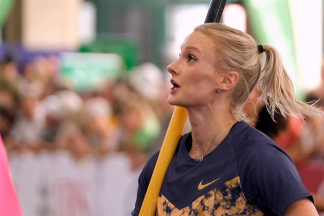 American pole vaulter Katie Moon during Weltklasse 2026, the Zurich stage of Diamond League held in Zurich Main Station Dübendorf Dürrbach Zürich Schweiz Copyright: xSergioxBrunettix