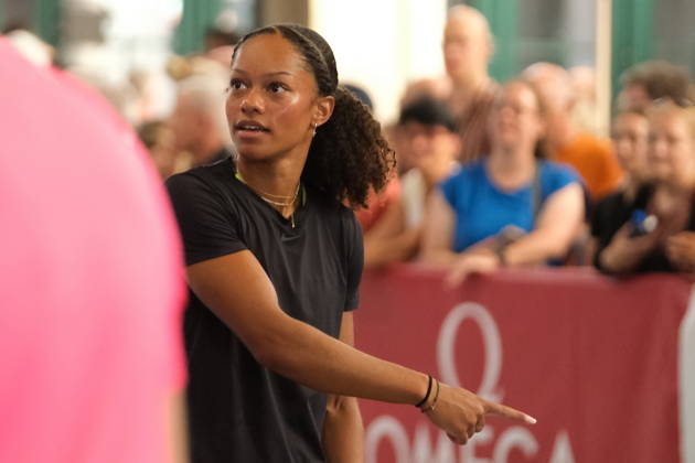 French pole vaulter Marie-Julie Bonnin during Weltklasse 2026, the Zurich stage of Diamond League held in Zurich Main Station Dübendorf Dürrbach Zürich Schweiz Copyright: xSergioxBrunettix