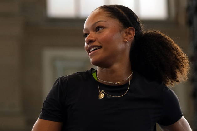 French pole vaulter Marie-Julie Bonnin during Weltklasse 2026, the Zurich stage of Diamond League held in Zurich Main Station Dübendorf Dürrbach Zürich Schweiz Copyright: xSergioxBrunettix