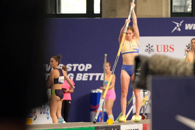 American pole vaulter Emily Grove during Weltklasse 2026, the Zurich stage of Diamond League held in Zurich Main Station Dübendorf Dürrbach Zürich Schweiz Copyright: xSergioxBrunettix