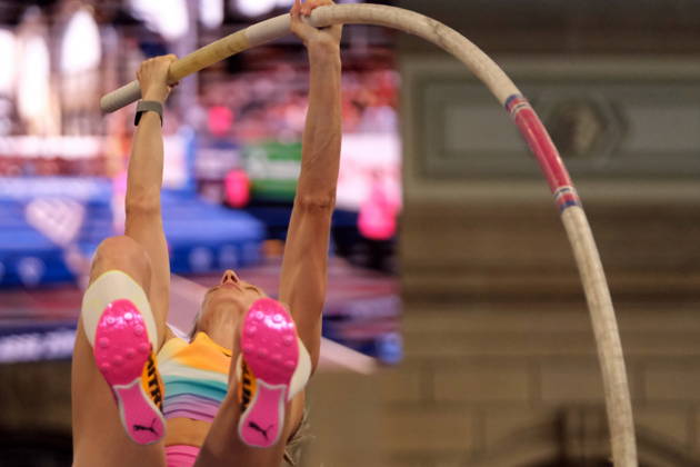 Slovenian pole vaulter Tina Å utej during Weltklasse 2026, the Zurich stage of Diamond League held in Zurich Main Station Dübendorf Dürrbach Zürich Schweiz Copyright: xSergioxBrunettix