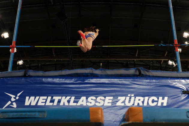 Newzealander pole vaulter Eliza Mccartney during Weltklasse 2026, the Zurich stage of Diamond League held in Zurich Main Station Dübendorf Dürrbach Zürich Schweiz Copyright: xSergioxBrunettix