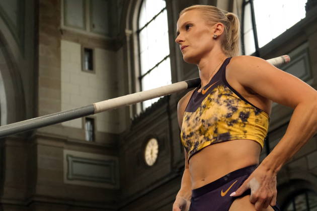 American pole vaulter Katie Moon during Weltklasse 2026, the Zurich stage of Diamond League held in Zurich Main Station Dübendorf Dürrbach Zürich Schweiz Copyright: xSergioxBrunettix
