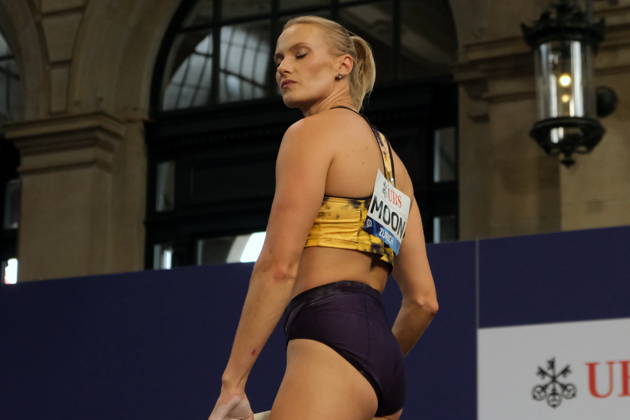 American pole vaulter Katie Moon during Weltklasse 2026, the Zurich stage of Diamond League held in Zurich Main Station Dübendorf Dürrbach Zürich Schweiz Copyright: xSergioxBrunettix