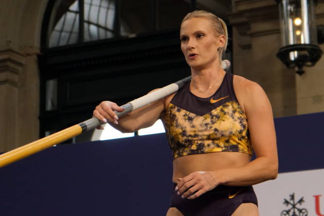 American pole vaulter Katie Moon during Weltklasse 2026, the Zurich stage of Diamond League held in Zurich Main Station Dübendorf Dürrbach Zürich Schweiz Copyright: xSergioxBrunettix