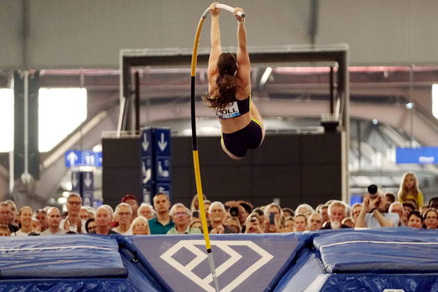 American pole vaulter Hana Moll during Weltklasse 2026, the Zurich stage of Diamond League held in Zurich Main Station Dübendorf Dürrbach Zürich Schweiz Copyright: xSergioxBrunettix