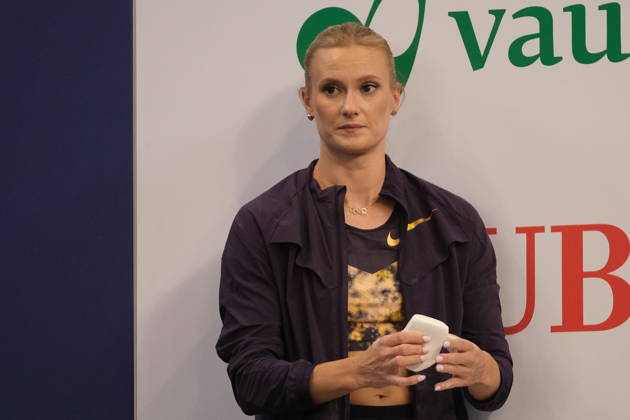 American pole vaulter Katie Moon during Weltklasse 2026, the Zurich stage of Diamond League held in Zurich Main Station Dübendorf Dürrbach Zürich Schweiz Copyright: xSergioxBrunettix
