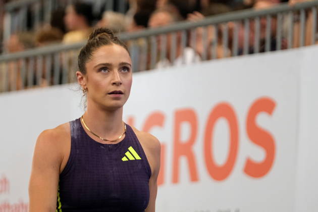 Newzealander pole vaulter Imogen Ayris during Weltklasse 2026, the Zurich stage of Diamond League held in Zurich Main Station Dübendorf Dürrbach Zürich Schweiz Copyright: xSergioxBrunettix