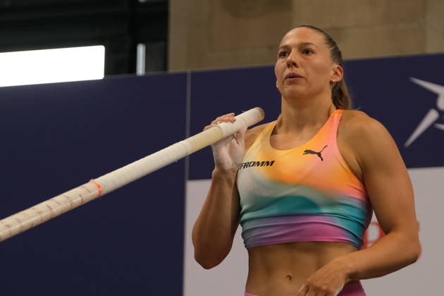 Swiss pole vaulter Angelica Moser during Weltklasse 2026, the Zurich stage of Diamond League held in Zurich Main Station Dübendorf Dürrbach Zürich Schweiz Copyright: xSergioxBrunettix