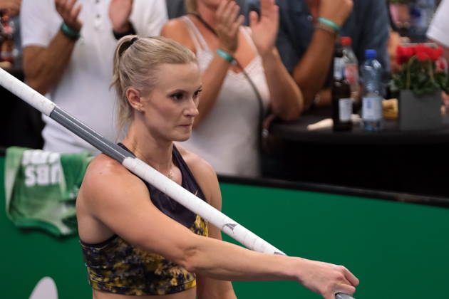 American pole vaulter Katie Moon during Weltklasse 2026, the Zurich stage of Diamond League held in Zurich Main Station Dübendorf Dürrbach Zürich Schweiz Copyright: xSergioxBrunettix