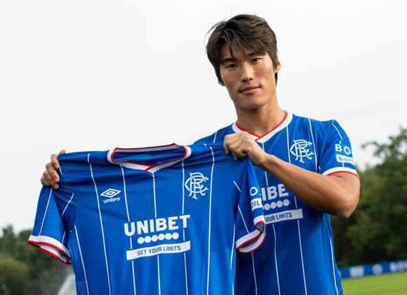 Rangers sign Minsu Kim from Girona on a four year deal. Rangers sign Min Su Kim - The Rangers Training Centre, Glasgow, Lanarkshire, Scotland, UK - 27 Aug 2026Glasgow The Rangers Training Centre Lanarkshire, Scotland United Kingdom EDITORIAL USE ONLY  Copyright: xRangersxFC Shutterstockx 17120243g