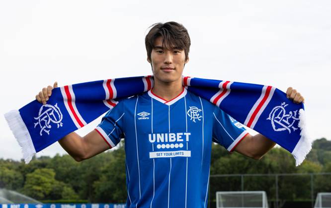 Rangers sign Minsu Kim from Girona on a four year deal. Rangers sign Min Su Kim - The Rangers Training Centre, Glasgow, Lanarkshire, Scotland, UK - 27 Aug 2026Glasgow The Rangers Training Centre Lanarkshire, Scotland United Kingdom EDITORIAL USE ONLY  Copyright: xRangersxFC Shutterstockx 17120243o