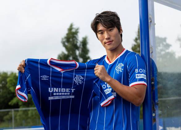 Rangers sign Minsu Kim from Girona on a four year deal. Rangers sign Min Su Kim - The Rangers Training Centre, Glasgow, Lanarkshire, Scotland, UK - 27 Aug 2026Glasgow The Rangers Training Centre Lanarkshire, Scotland United Kingdom EDITORIAL USE ONLY  Copyright: xRangersxFC Shutterstockx 17120243w