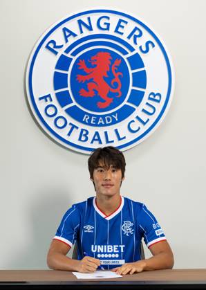 Rangers sign Minsu Kim from Girona on a four year deal. Rangers sign Min Su Kim - The Rangers Training Centre, Glasgow, Lanarkshire, Scotland, UK - 27 Aug 2026Glasgow The Rangers Training Centre Lanarkshire, Scotland United Kingdom EDITORIAL USE ONLY  Copyright: xRangersxFC Shutterstockx 17120243x