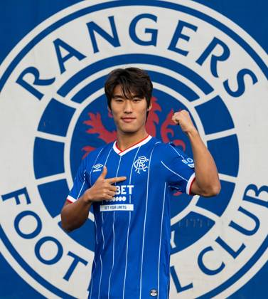 Rangers sign Minsu Kim from Girona on a four year deal. Rangers sign Min Su Kim - The Rangers Training Centre, Glasgow, Lanarkshire, Scotland, UK - 27 Aug 2026Glasgow The Rangers Training Centre Lanarkshire, Scotland United Kingdom EDITORIAL USE ONLY  Copyright: xRangersxFC Shutterstockx 17120243y