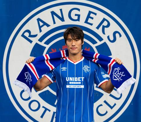 Rangers sign Minsu Kim from Girona on a four year deal. Rangers sign Min Su Kim - The Rangers Training Centre, Glasgow, Lanarkshire, Scotland, UK - 27 Aug 2026Glasgow The Rangers Training Centre Lanarkshire, Scotland United Kingdom EDITORIAL USE ONLY  Copyright: xRangersxFC Shutterstockx 17120243t
